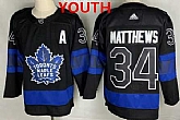 Youth Toronto Maple Leafs #34 Auston Matthews Black X Drew House Inside Out Adidas Stitched Jersey,baseball caps,new era cap wholesale,wholesale hats